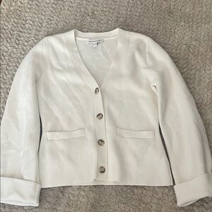 NWOT Banana Republic Eversoft Cotton-Silk Flare-Sleeve Cardigan